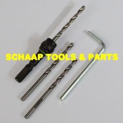 Centrotec Spiraalboor HSS  3,5 mm x 39 mm in boorhouder met 2 reserveboren  CE/M-Set | 493422